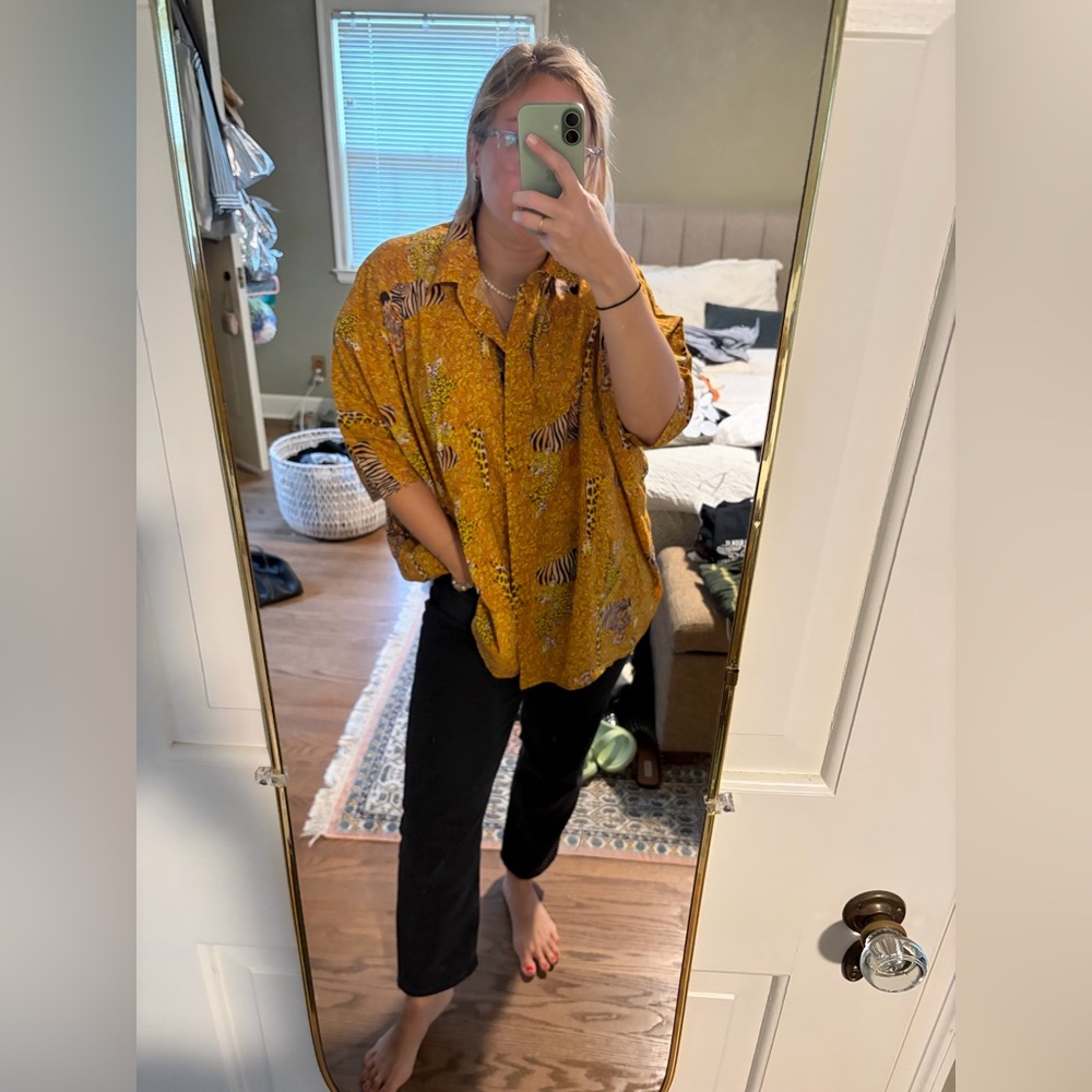 Rhode Resort Serengeti animal print shirt button down
